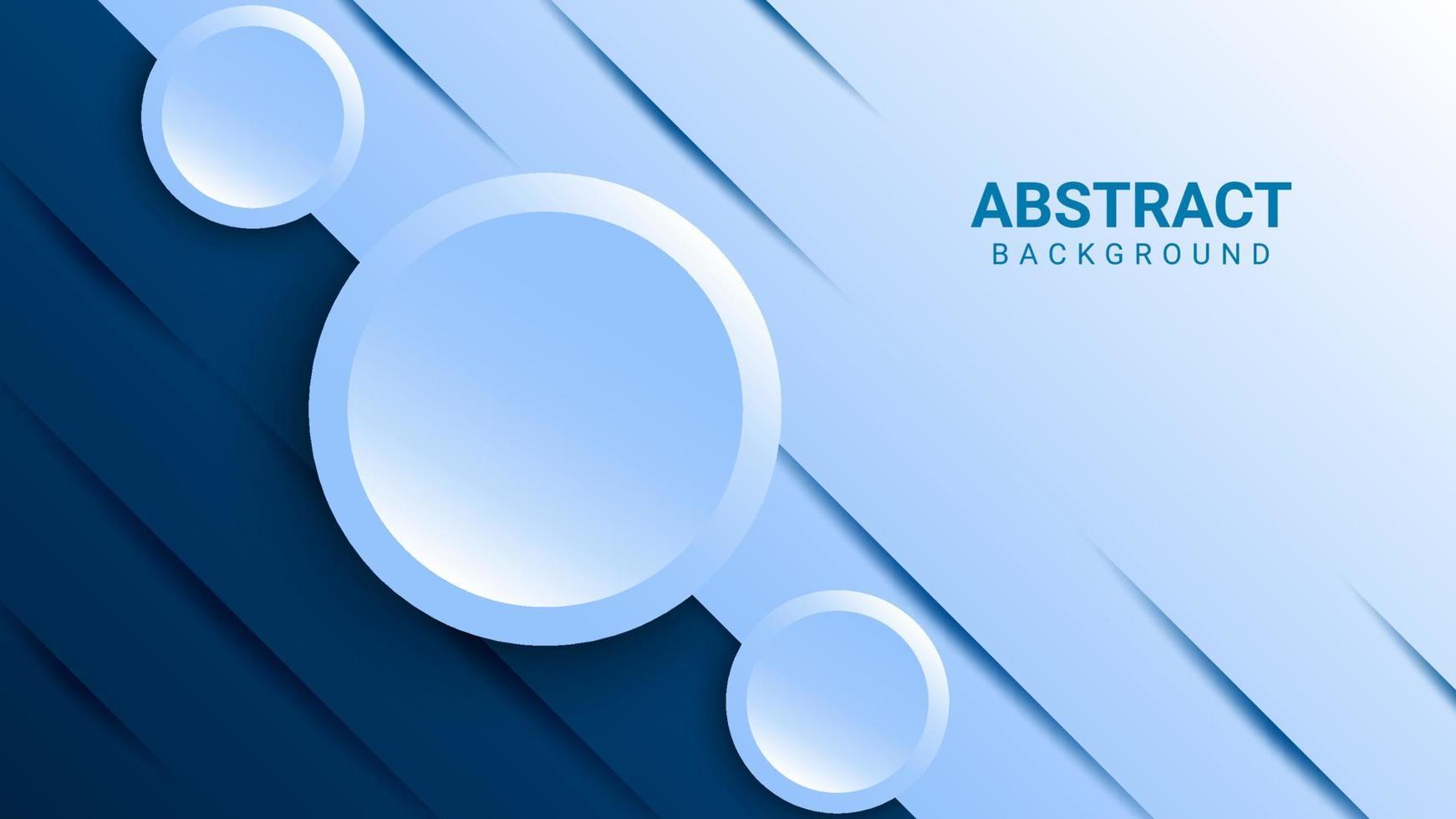 blue abstract background in paper cut style vector