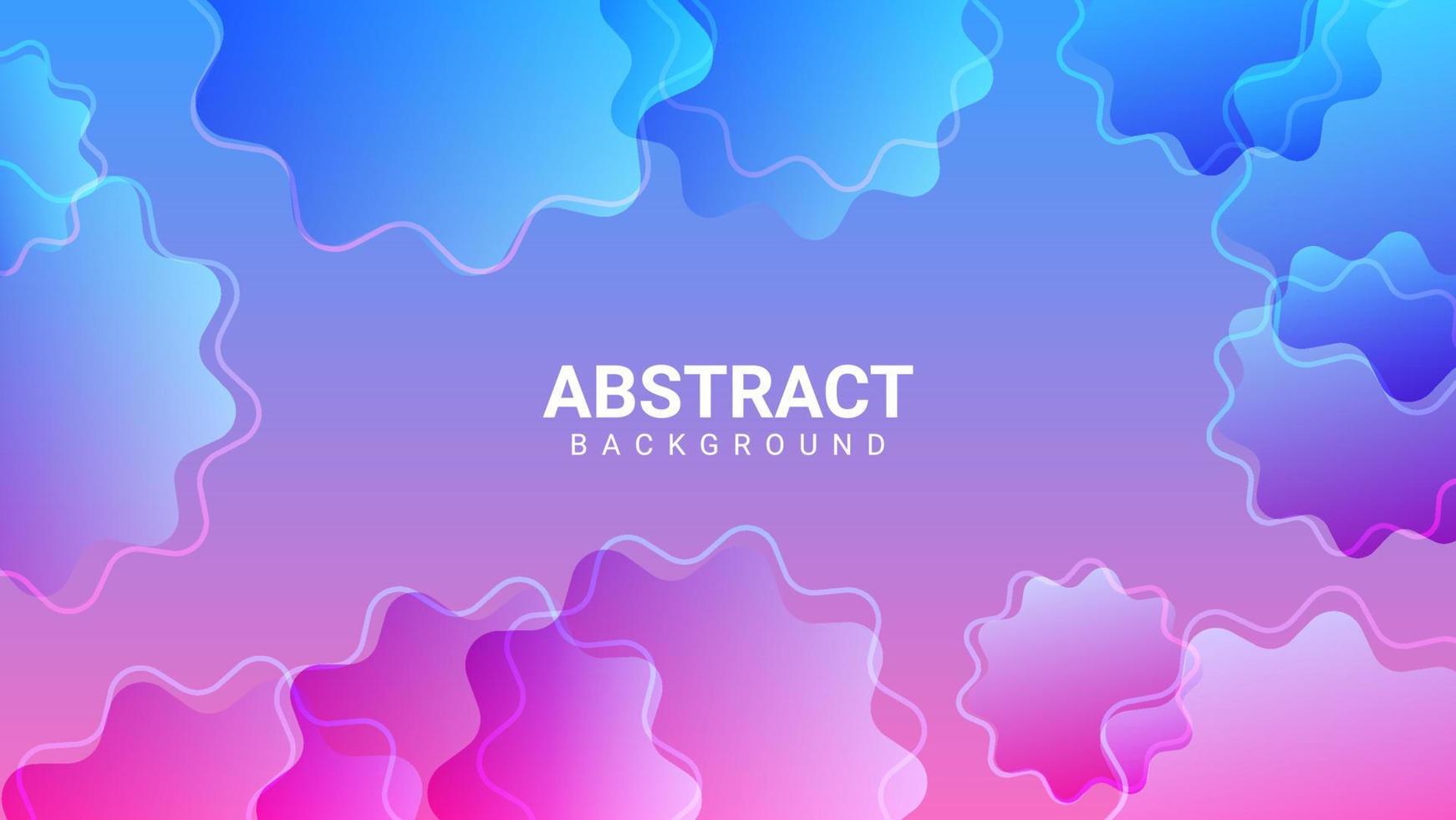 fondo abstracto geométrico con degradado rosa y azul vector