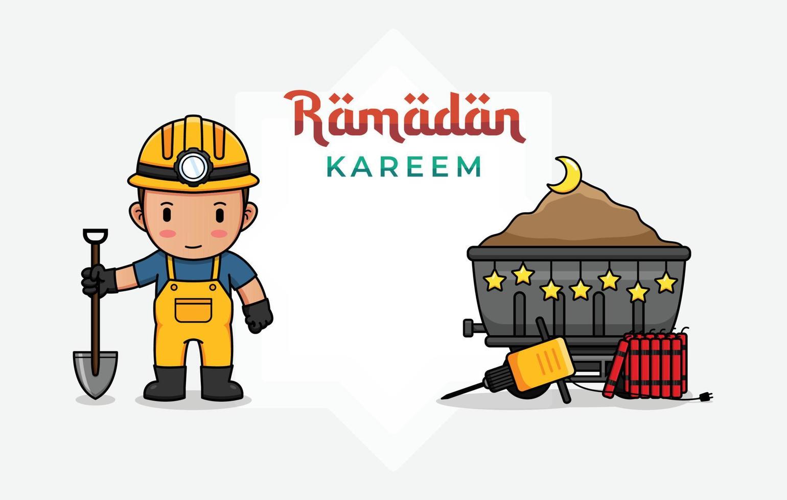 plantilla de tarjeta de felicitación de ramadan kareem vector