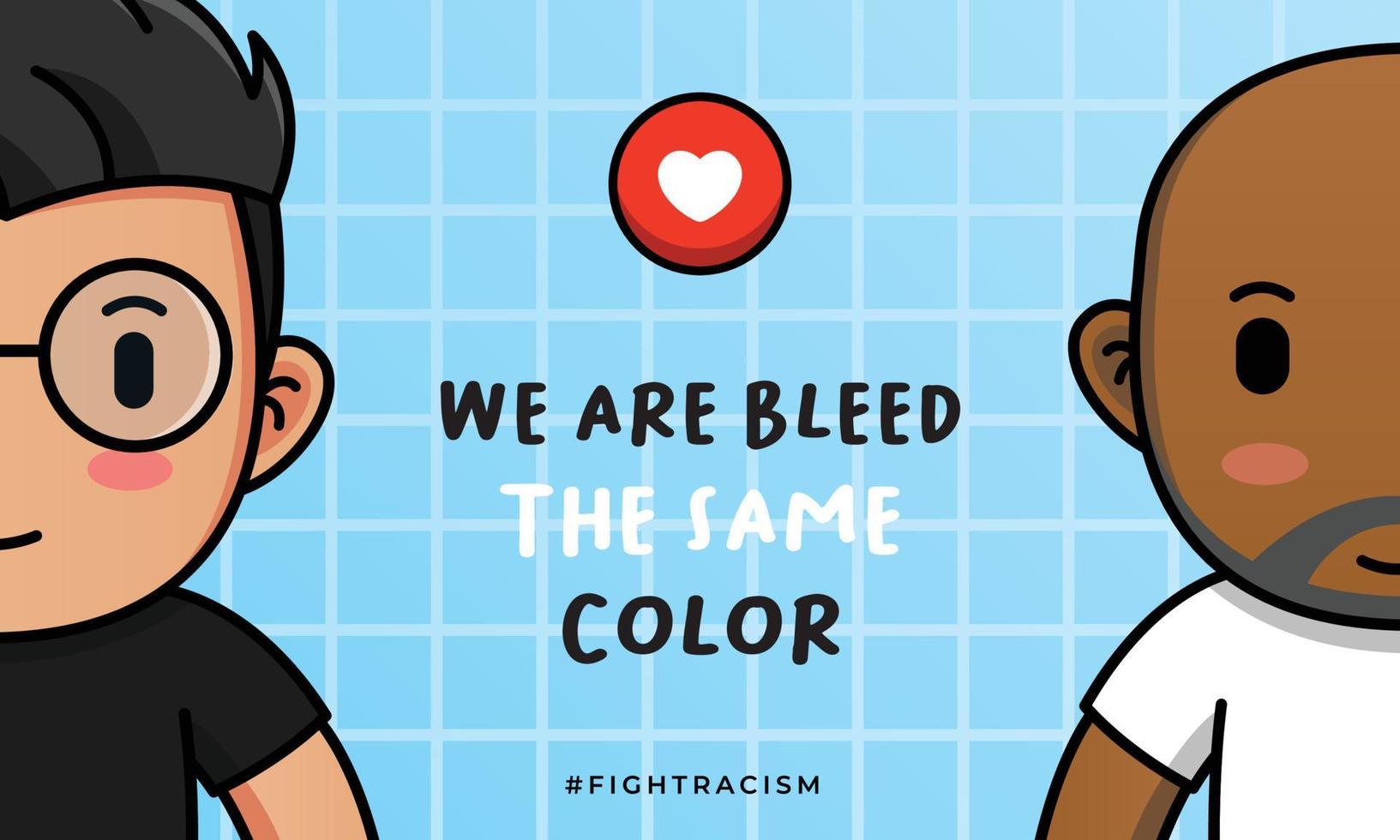 We are bleed the same color banner vector