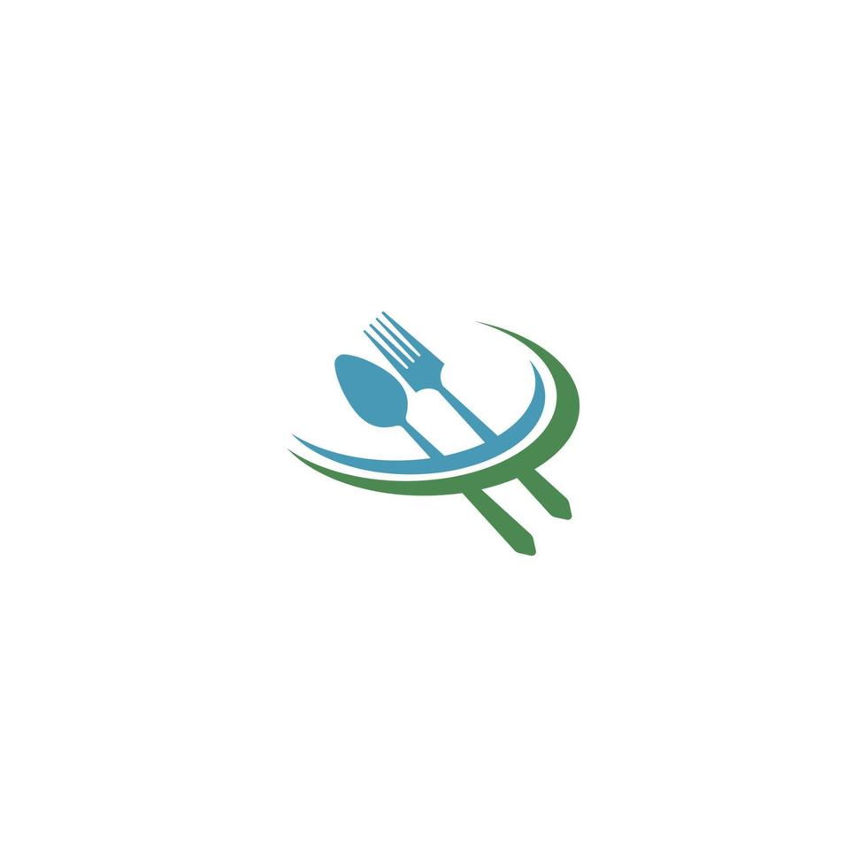 vector de diseño de logotipo de icono de tenedor y cuchara