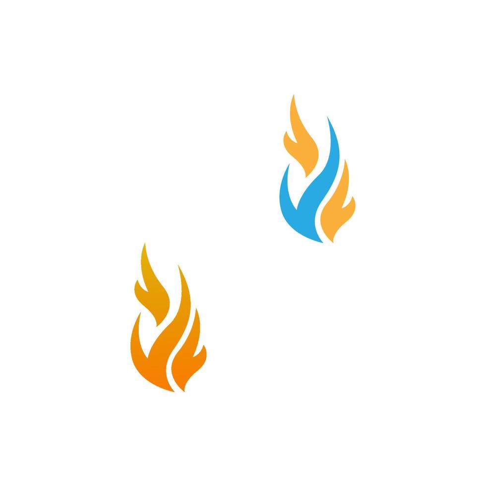 llama, plantilla de vector de diseño de logotipo de icono de fuego
