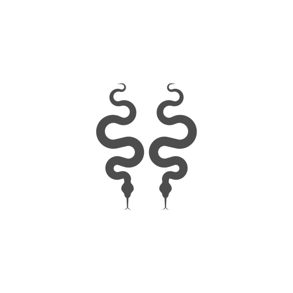 Snake icon logo design vector template