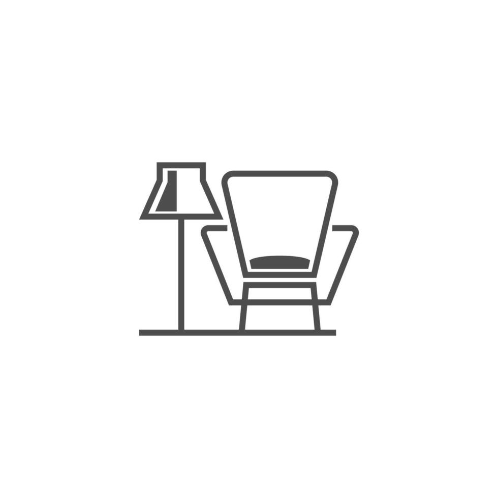 Furniture logo icon vector flat design