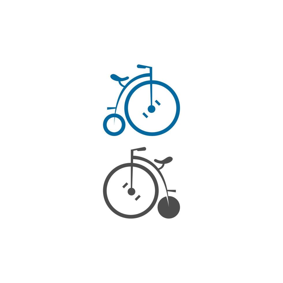 bicicleta. vector de diseño de logotipo de icono de bicicleta. plantilla de concepto de ciclismo