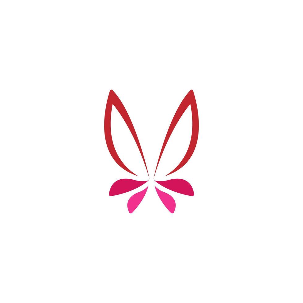 Butterfly icon logo design concept template illustration vector