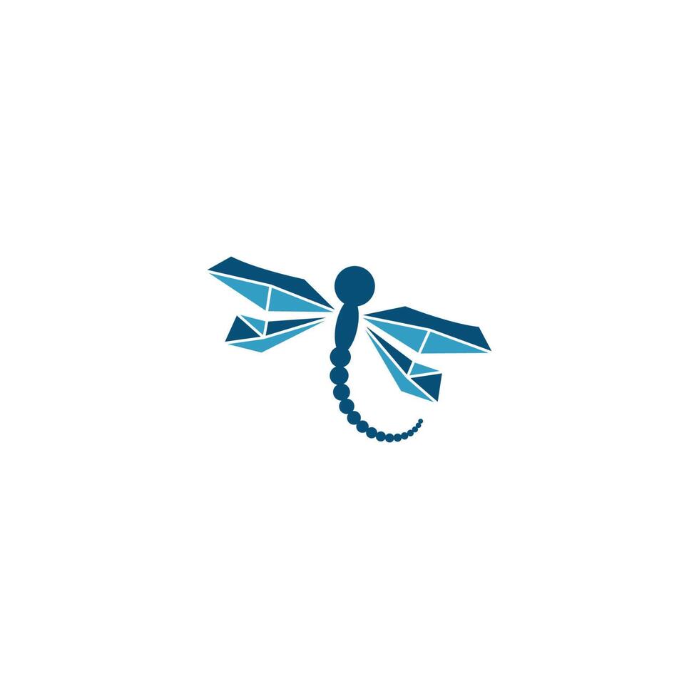 Dragonfly logo icon design concept template illustration vector