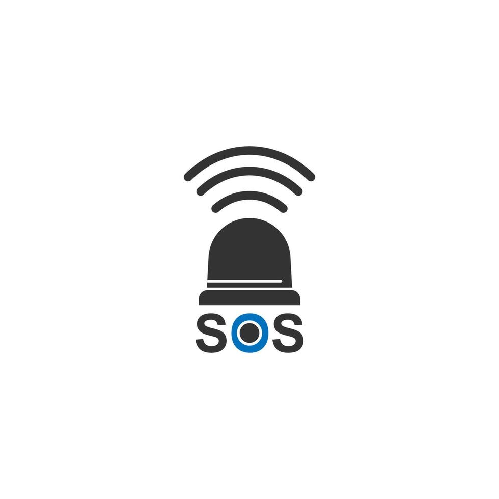 SOS symbol icon design concept vector template