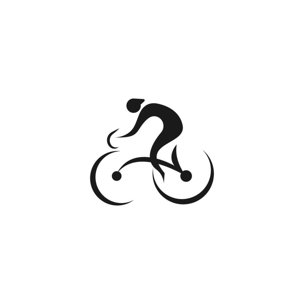 bicicleta. vector de diseño de logotipo de icono de bicicleta. plantilla de concepto de ciclismo