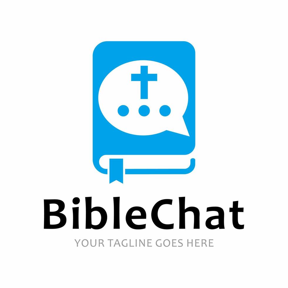 bible chat vector logo