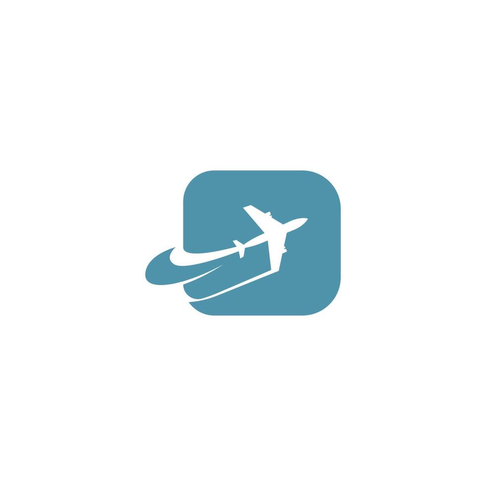 Plane icon logo design template vector