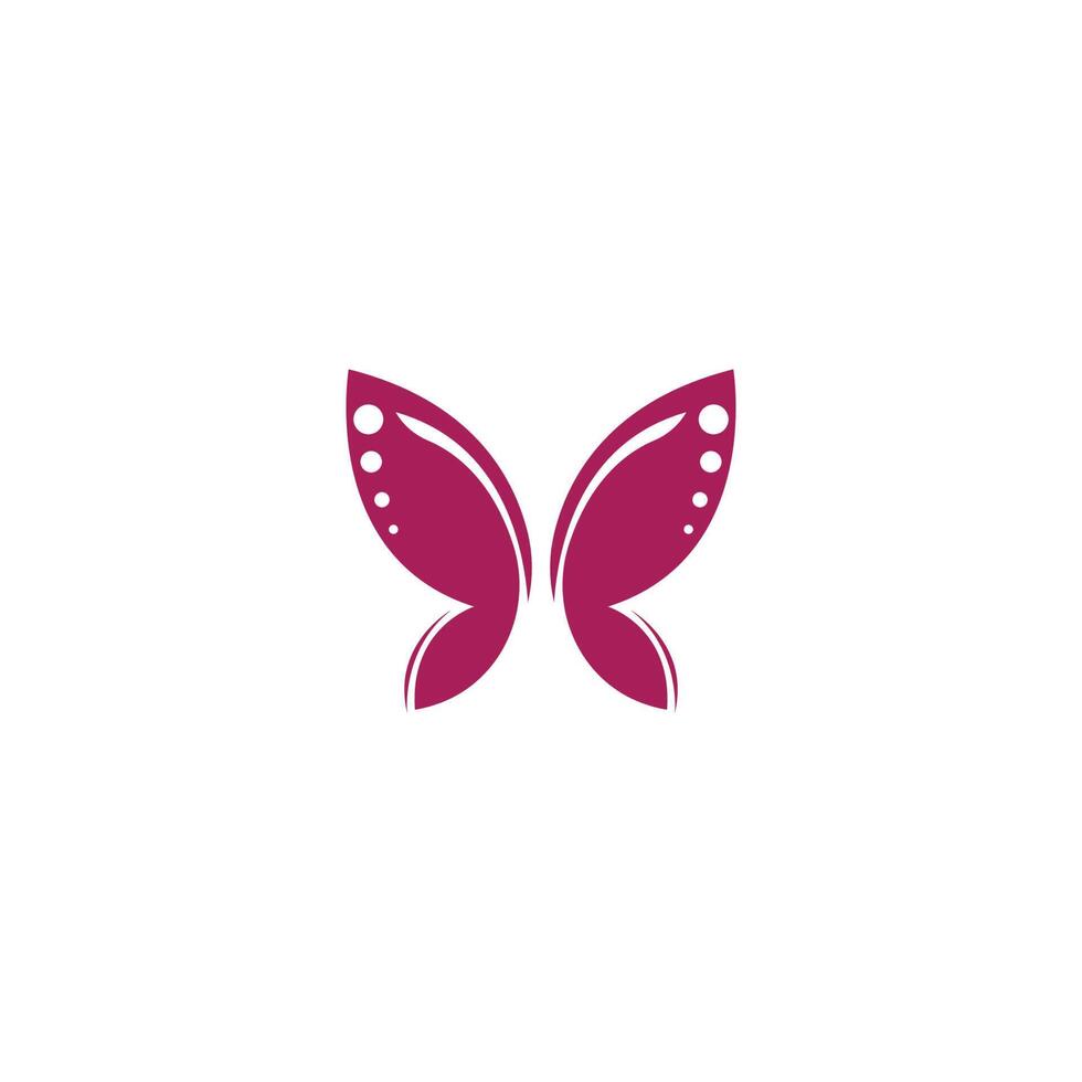 Butterfly icon logo design concept template illustration vector