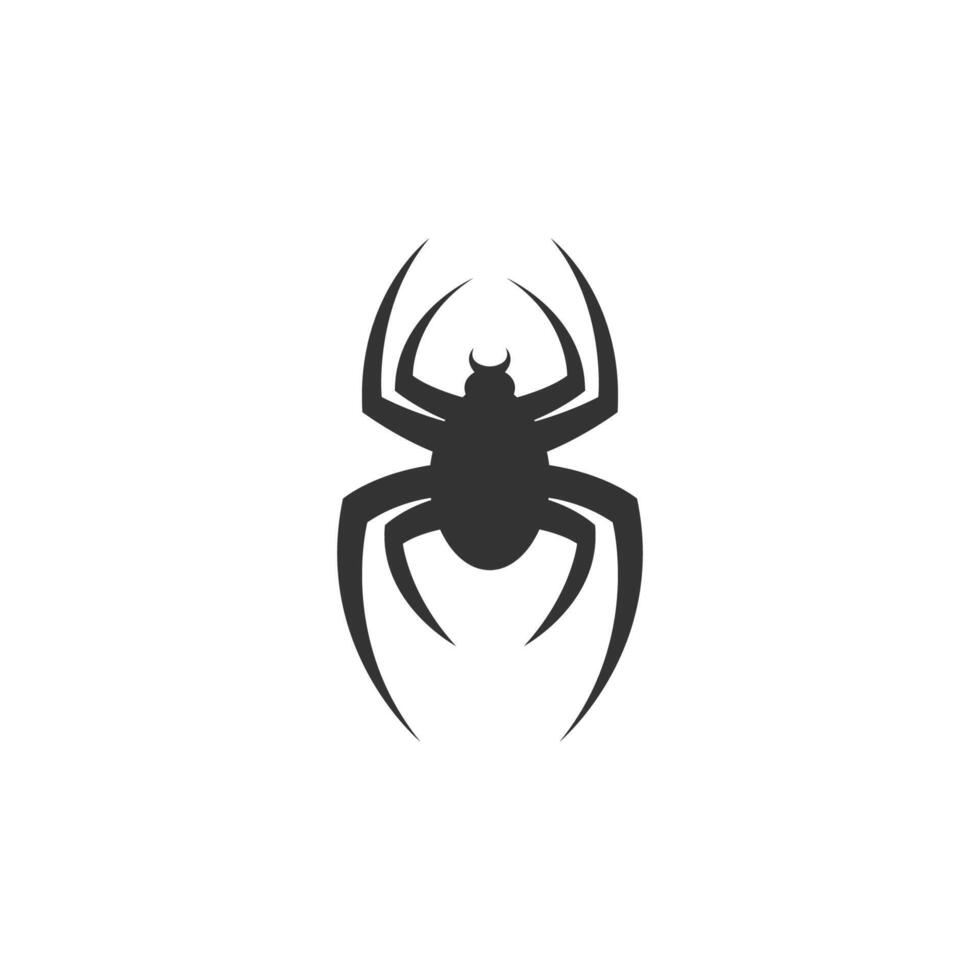 Ilustración de plantilla de concepto de diseño de icono de logotipo de araña vector