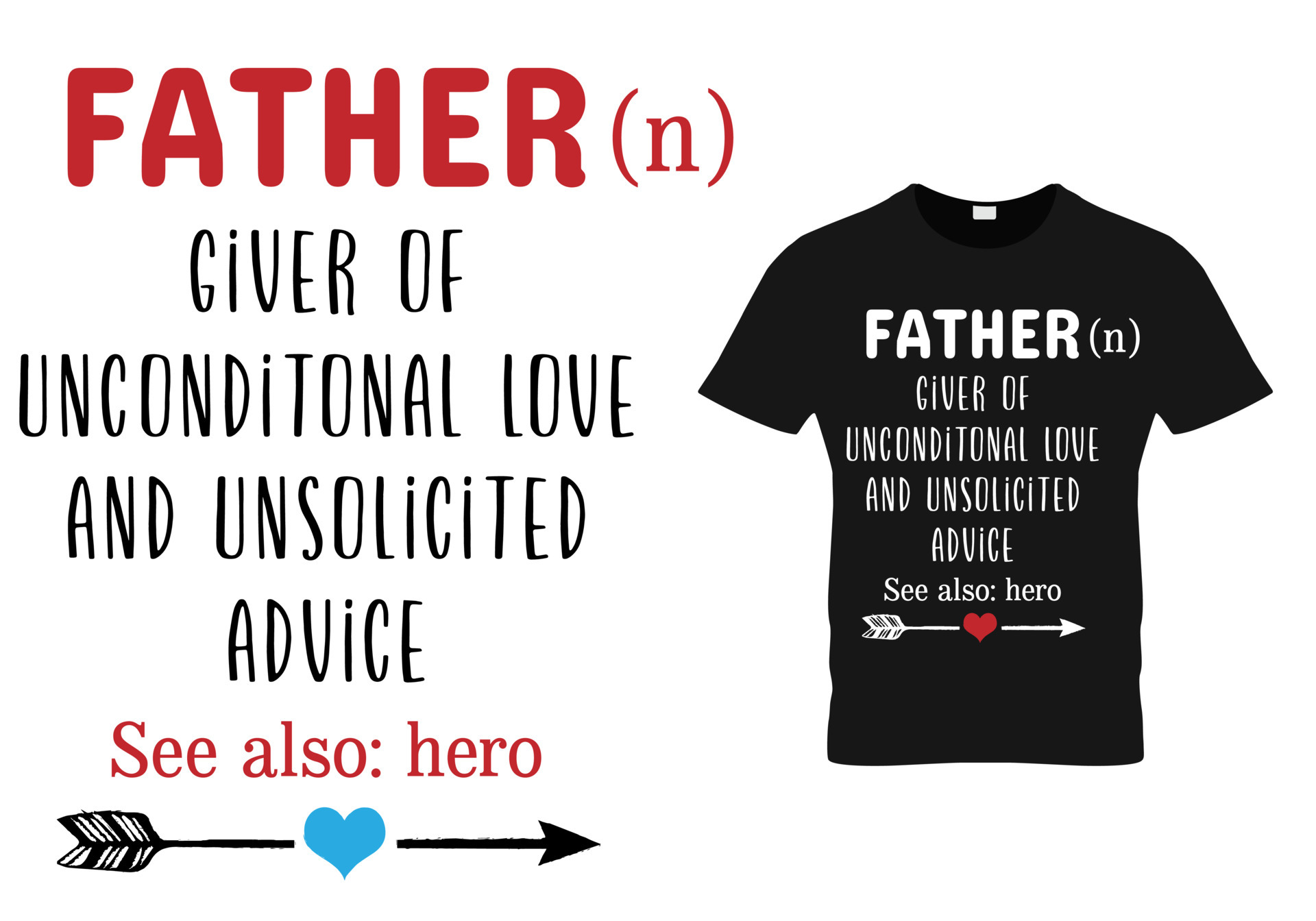 definición de padre. diseño de camiseta del día del padre 6720957