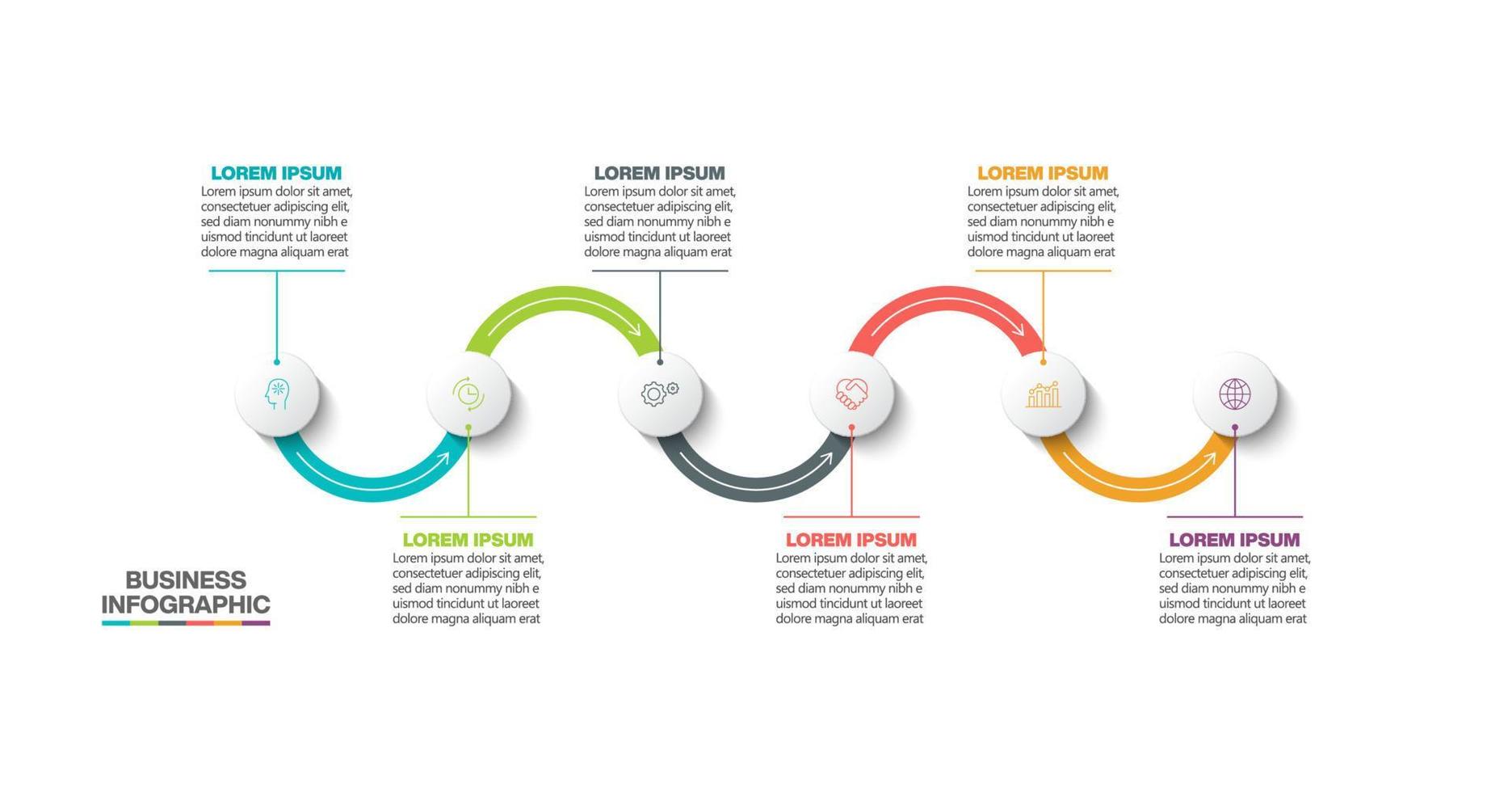 Presentation business infographic template vector