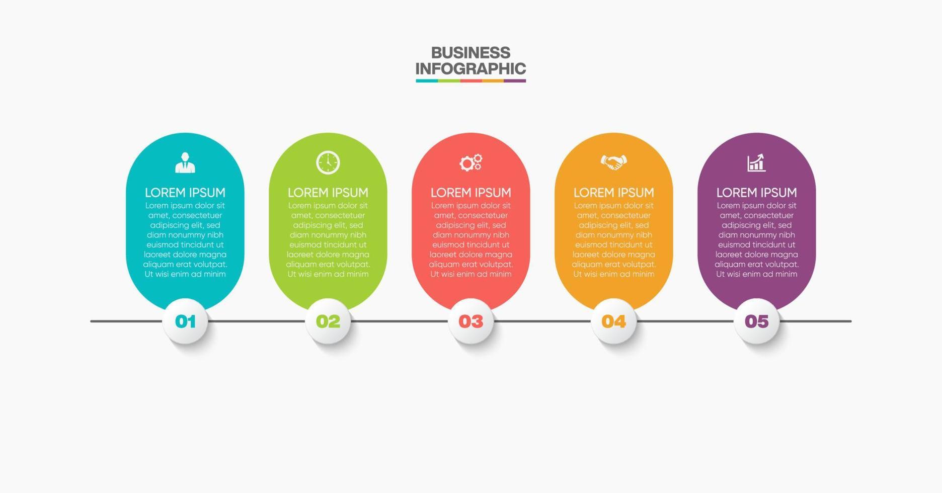 Presentation business infographic template vector
