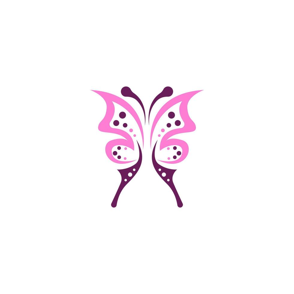 Butterfly icon logo design concept template illustration vector