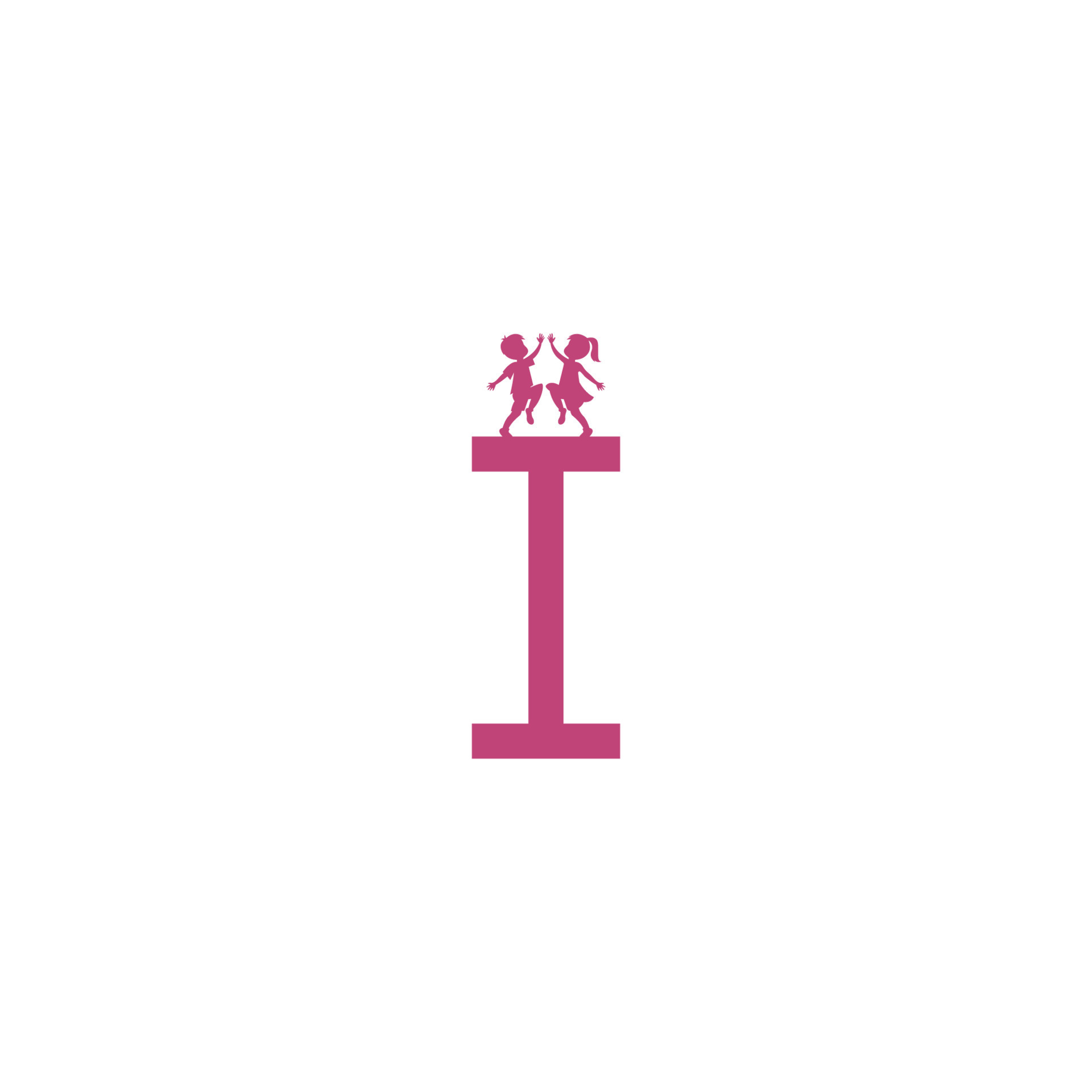 Letter I and kids icon logo design vector 6721371 Vector Art at Vecteezy