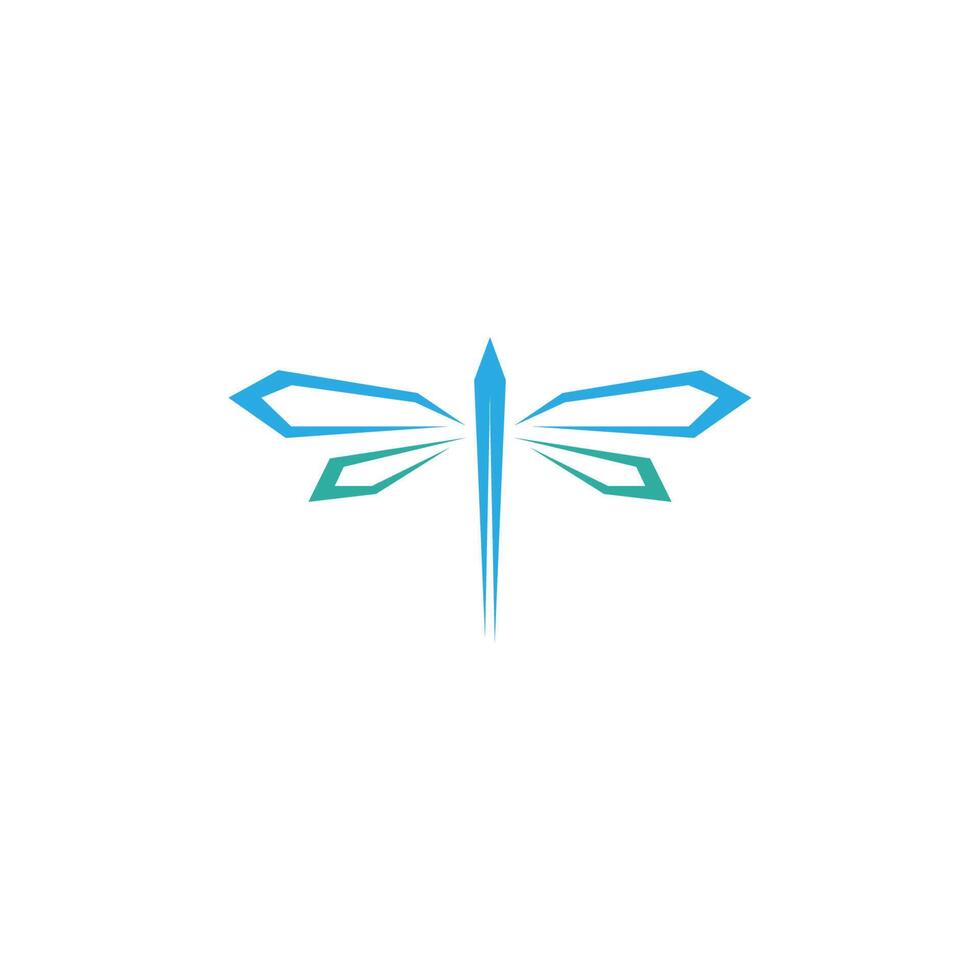 Dragonfly logo icon design concept template illustration vector