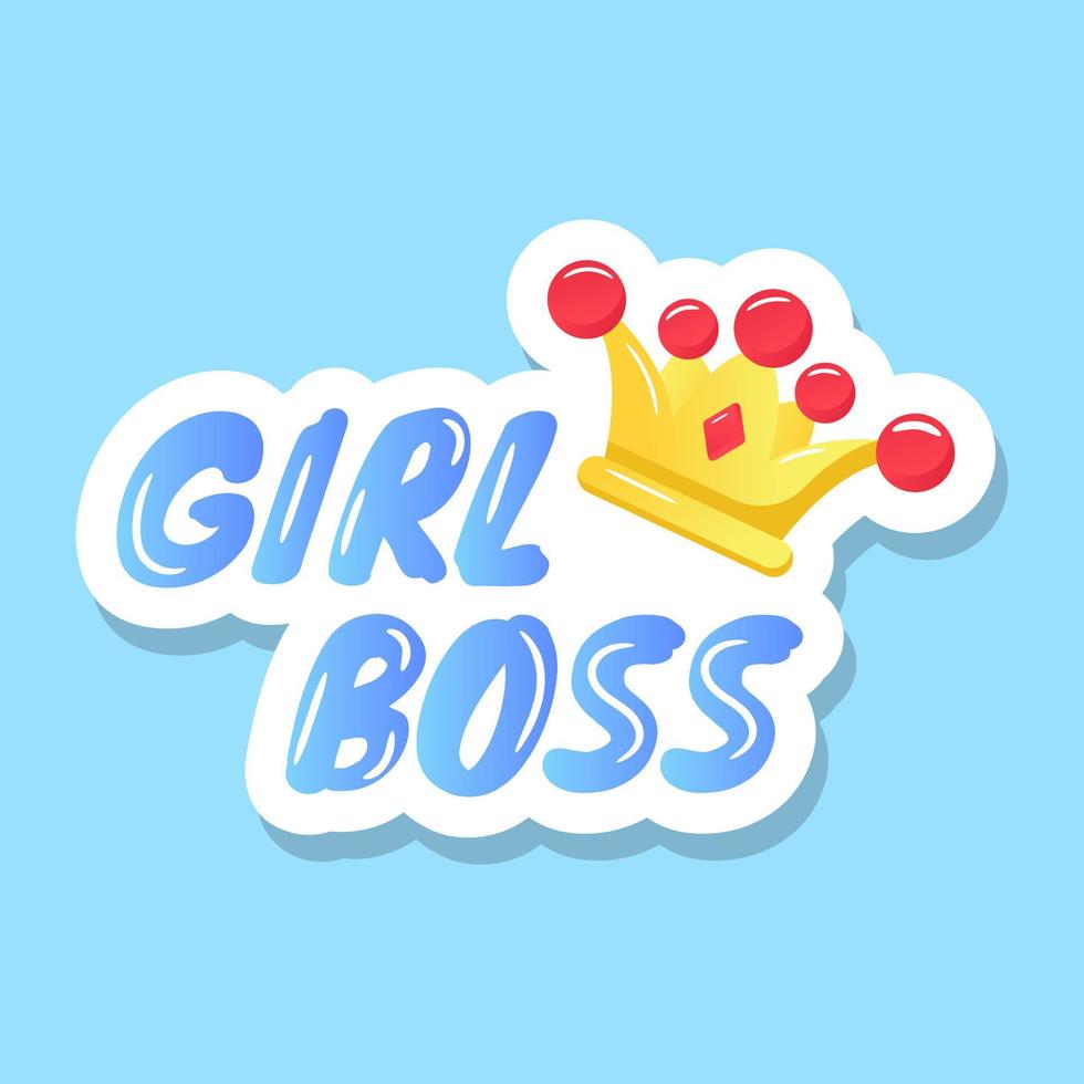A royal princess crown flat sticker vector