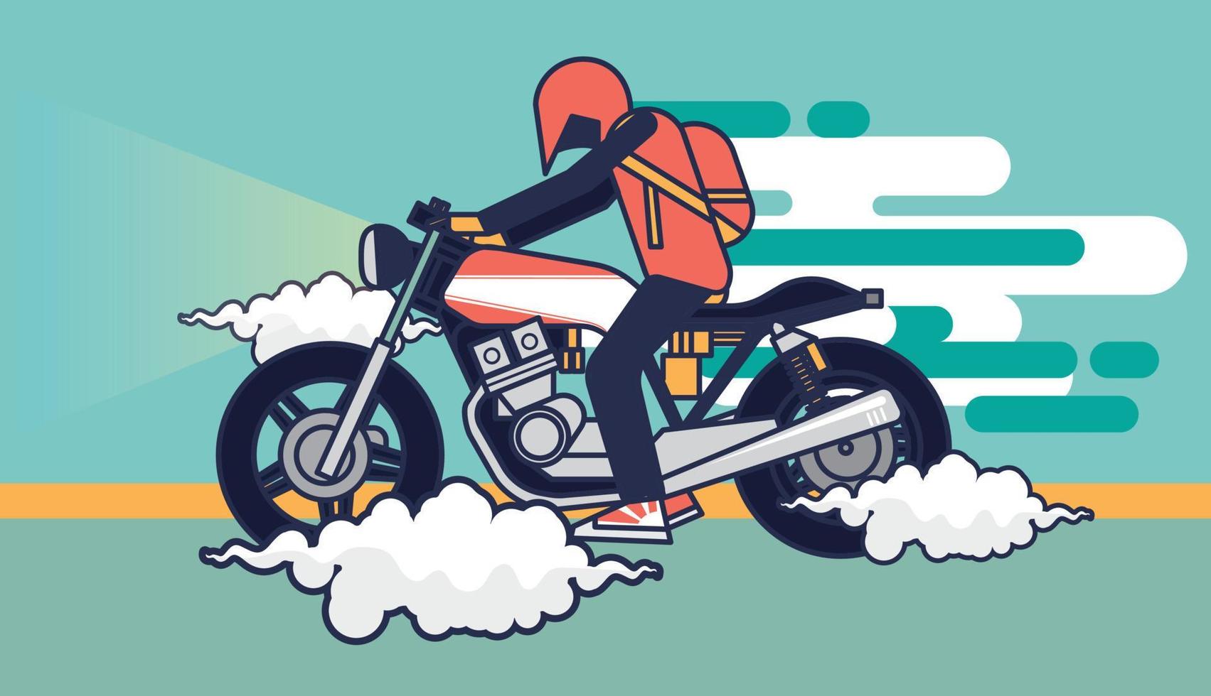 Old and Vintage mortorcycle vector
