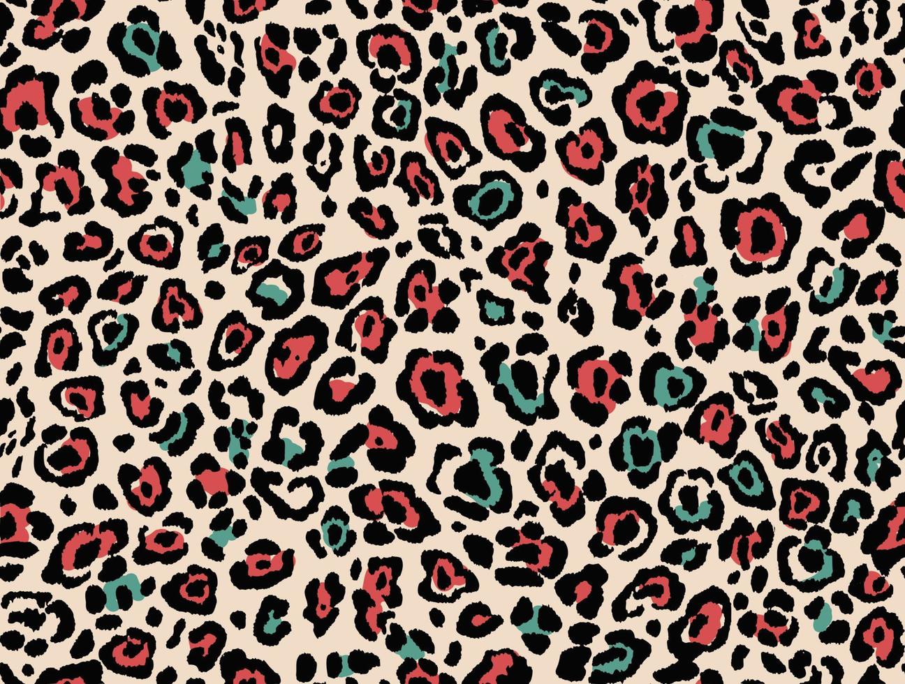 animal fur pattern in multicolored patchwork, perfect for fashion, decor and textiles vector