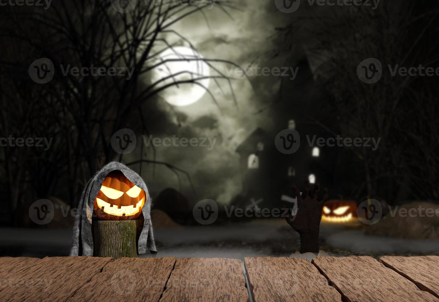 fondo de calabazas de halloween foto