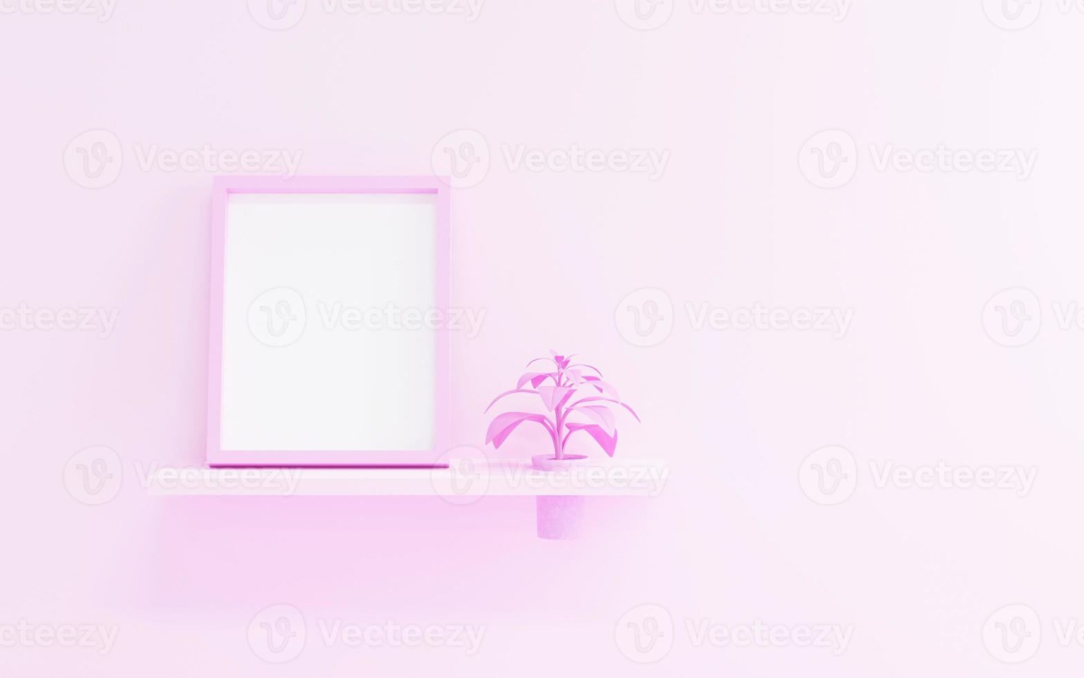 pink frame background photo