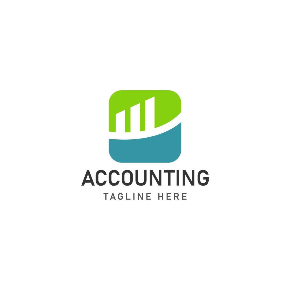 business accounting logo icon design vector