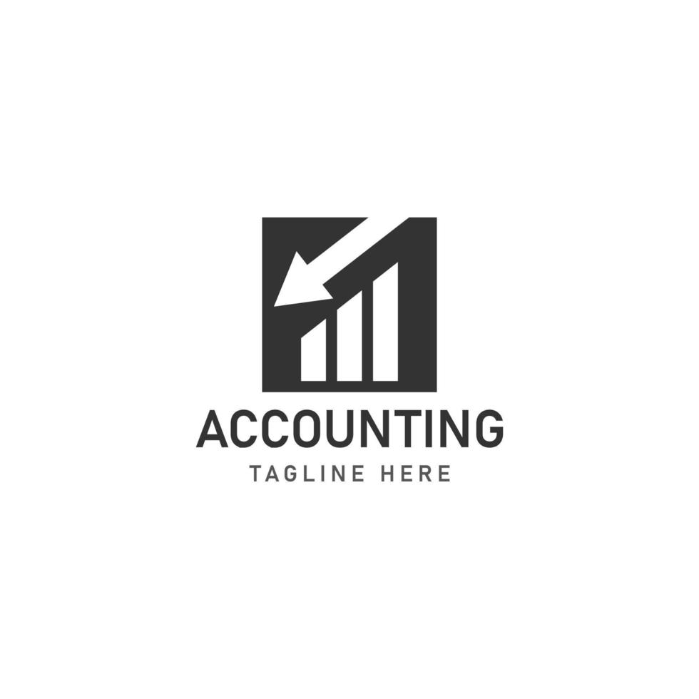 business accounting logo icon design vector