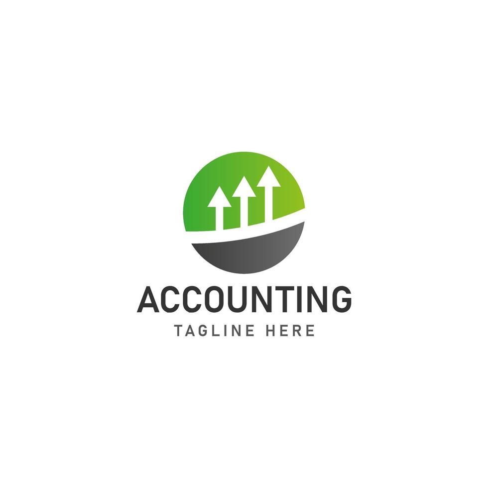 business accounting logo icon design vector