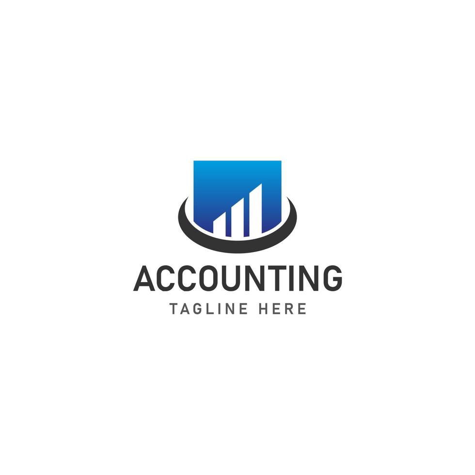 business accounting logo icon design vector