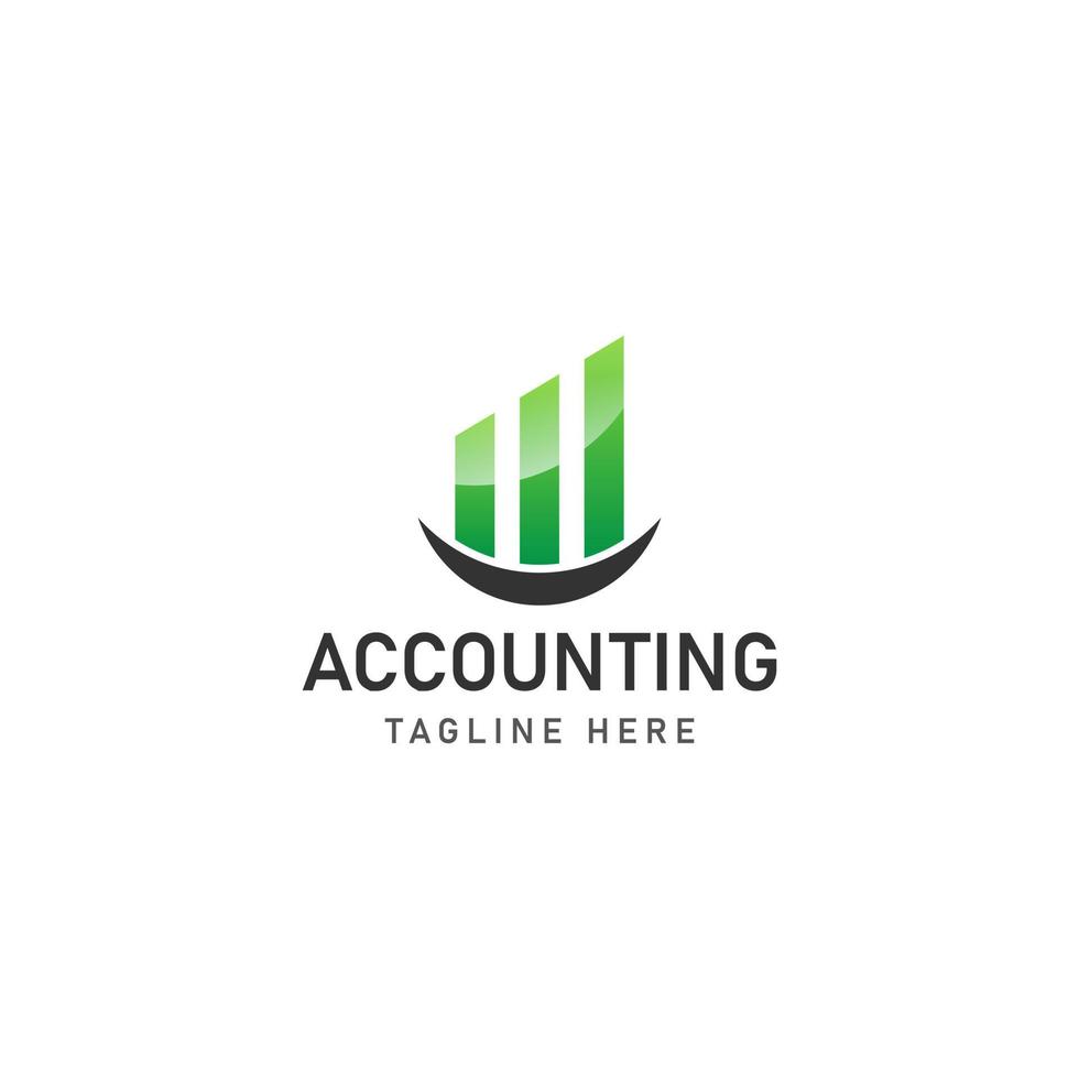 business accounting logo icon design vector