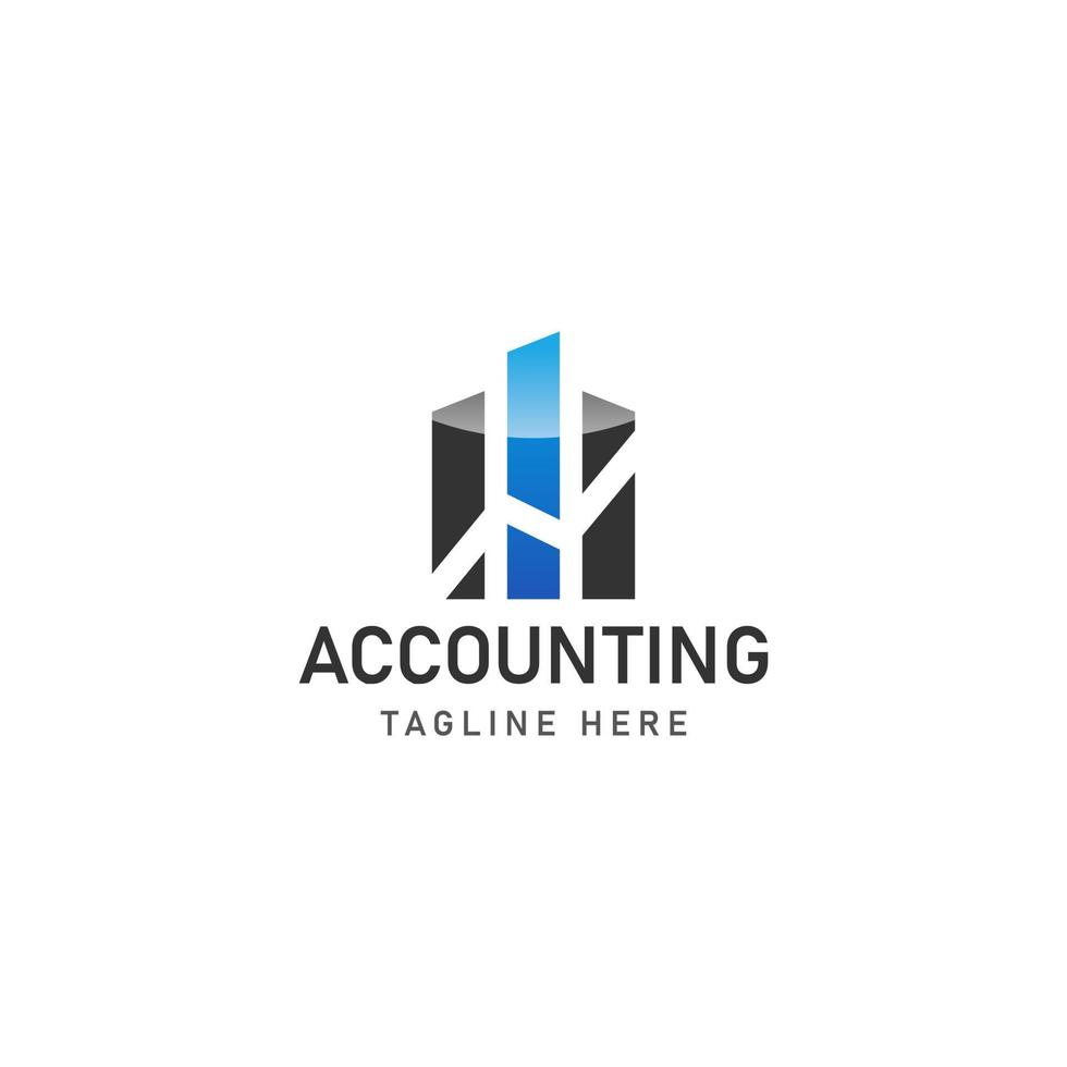business accounting logo icon design vector