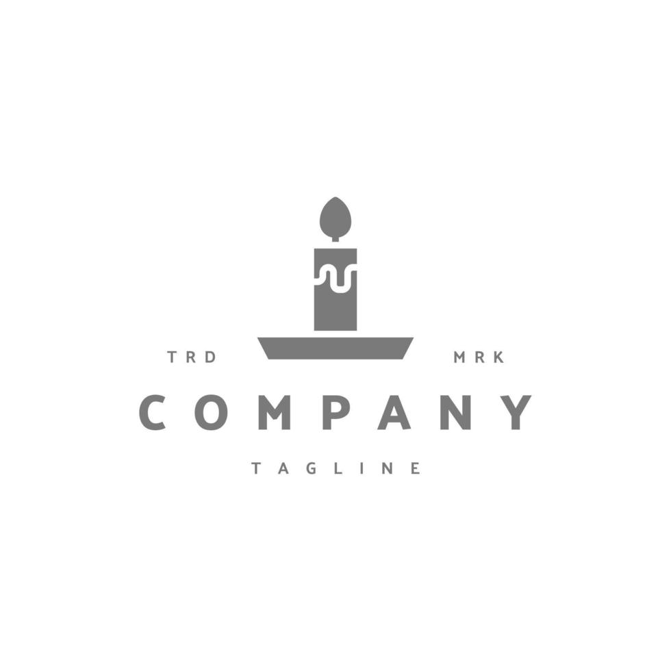 Candle premium icon sign symbol. Hipster vintage logo vector