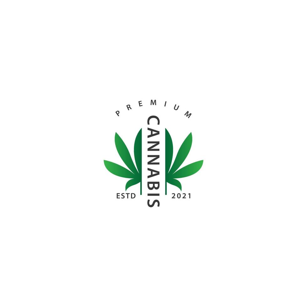 Cannabis logo icon sign symbol design vector