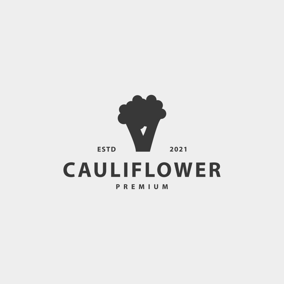 Cauliflower logo icon sign symbol design vector