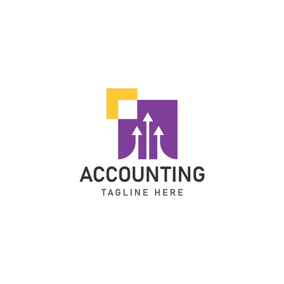 business accounting logo icon design vector