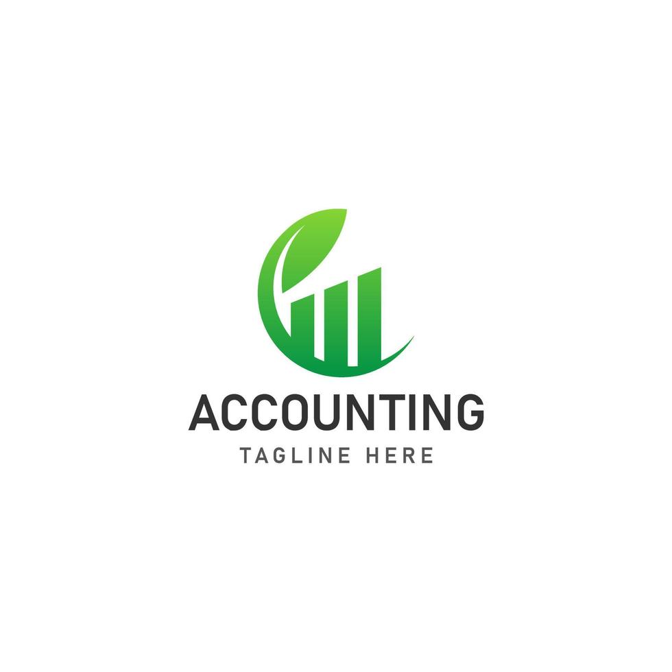 business accounting logo icon design vector