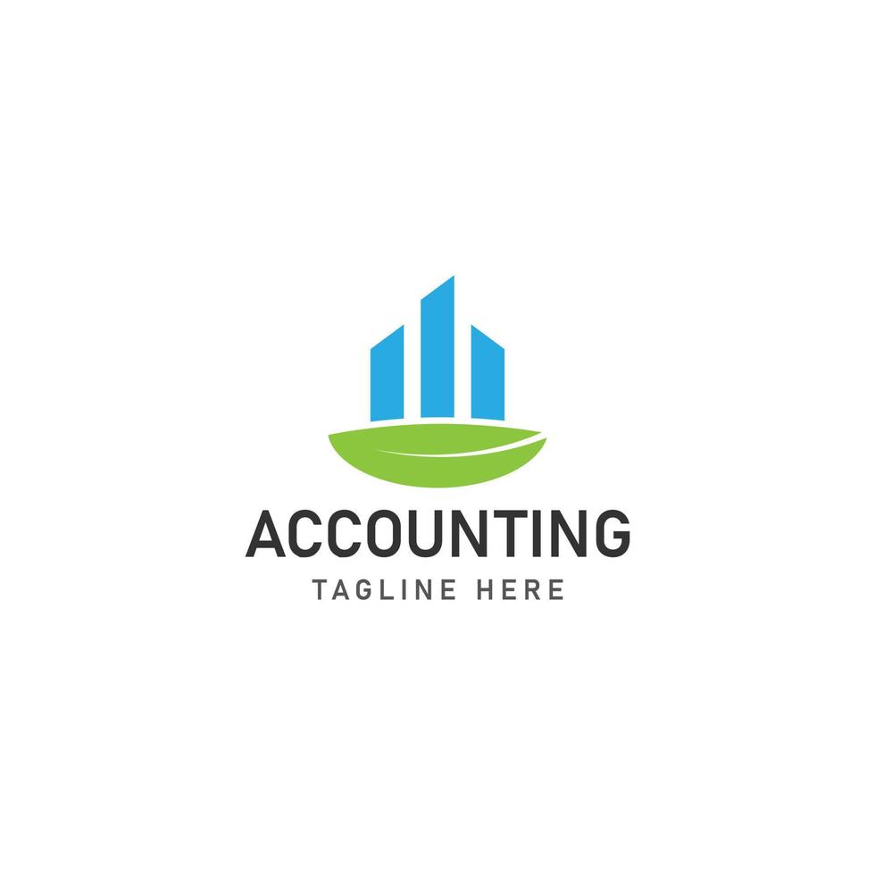 business accounting logo icon design vector