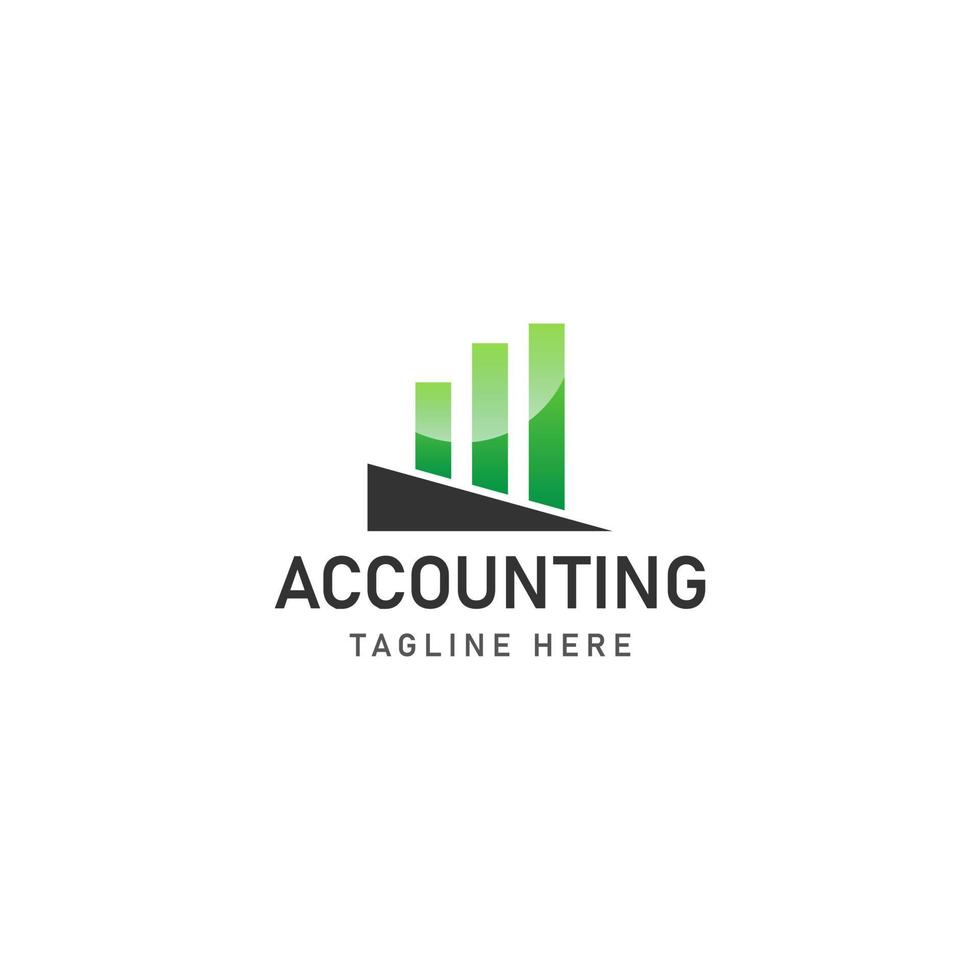 business accounting logo icon design vector