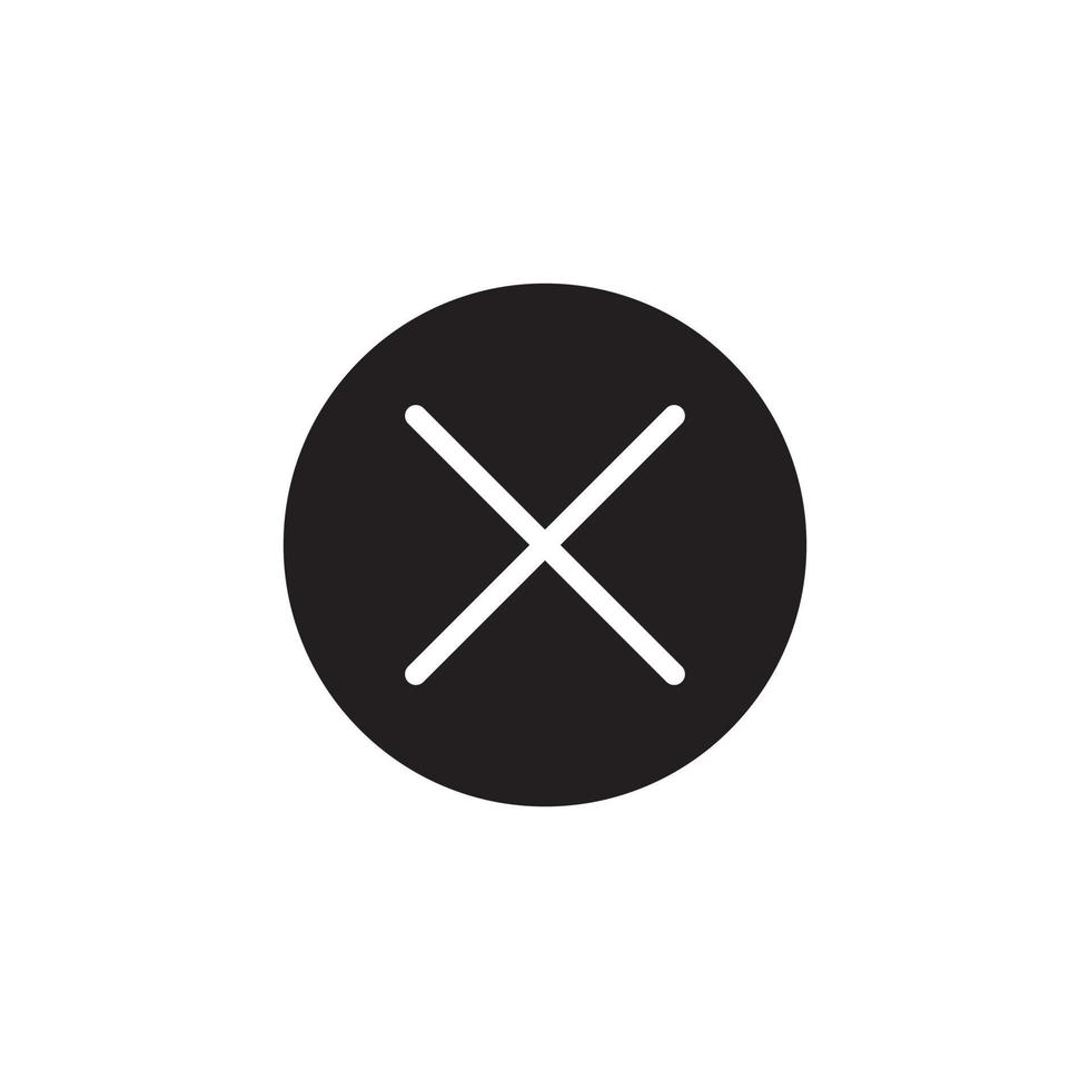 Cancel logo icon sign symbol design vector