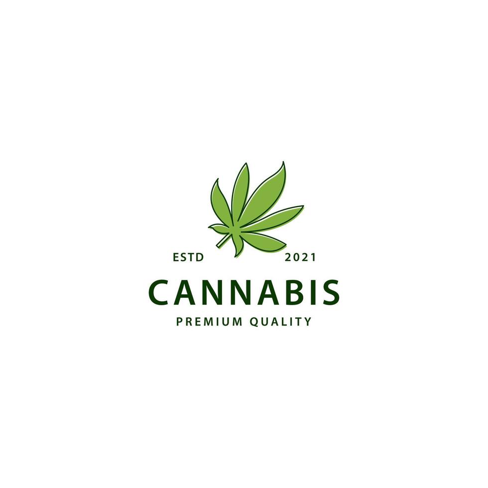 Cannabis logo icon sign symbol design vector