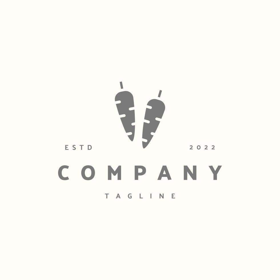 Carrot premium icon sign symbol. Hipster vintage logo vector