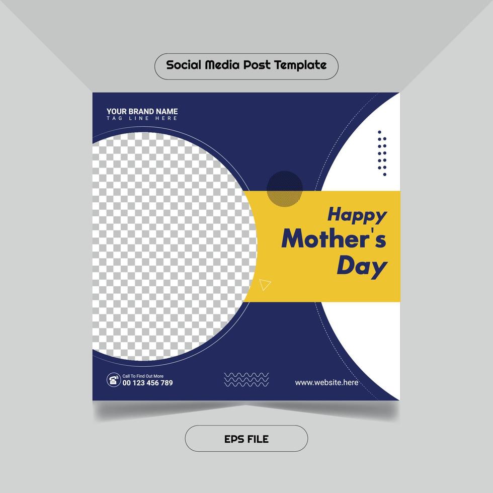 Mother's Day Social Media Post Template Free Vector