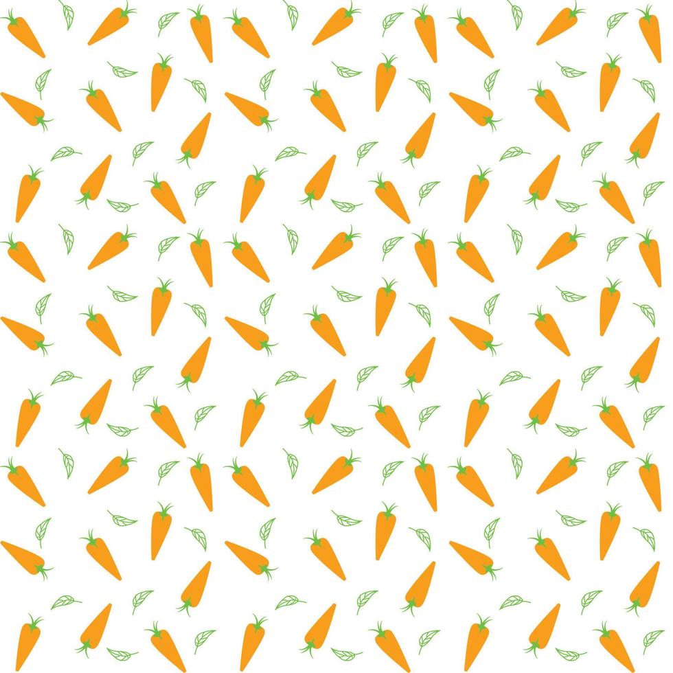 Seamless carrot pattern background vector