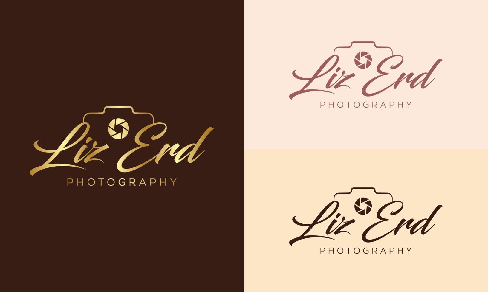 Camera photography logo icon vector template