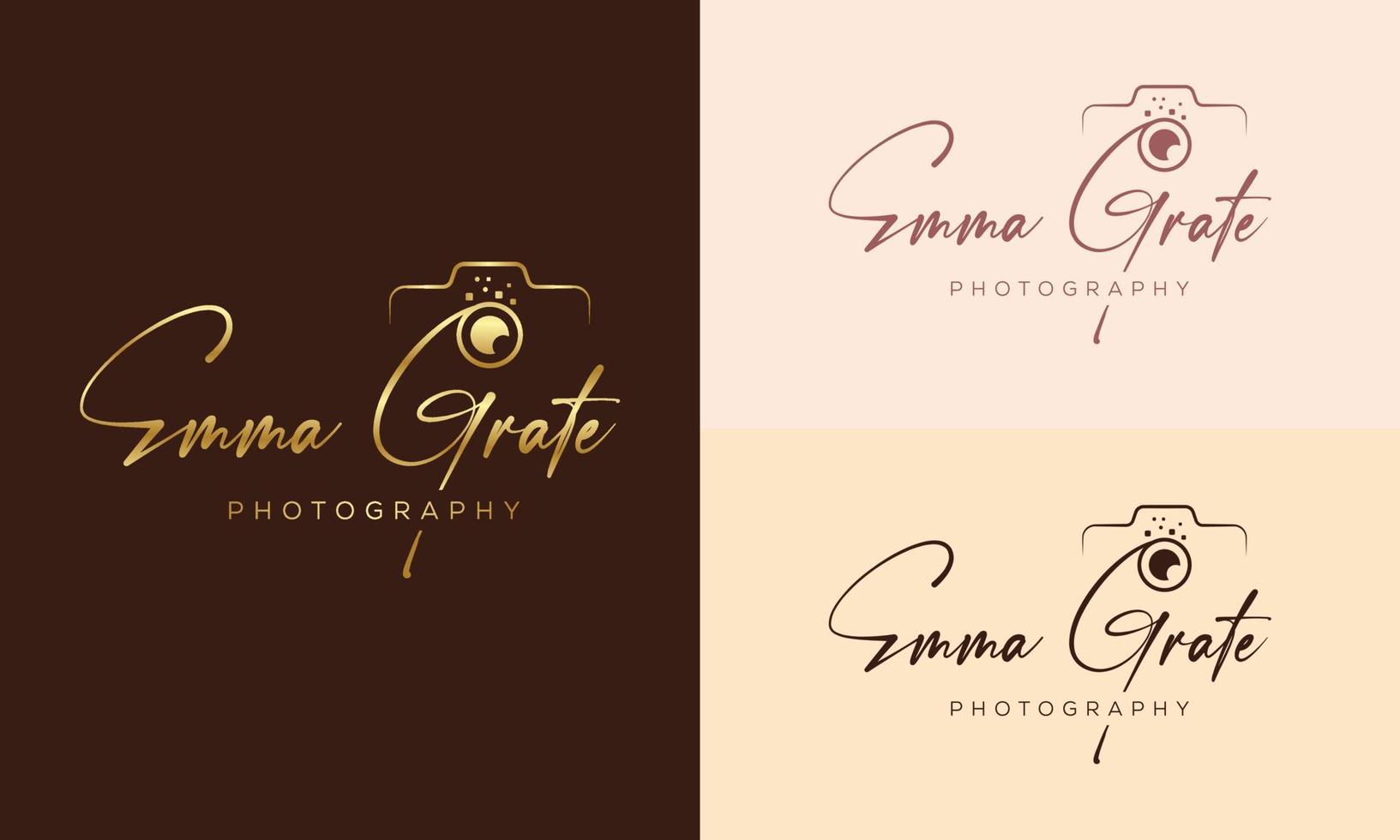 Camera photography logo icon vector template