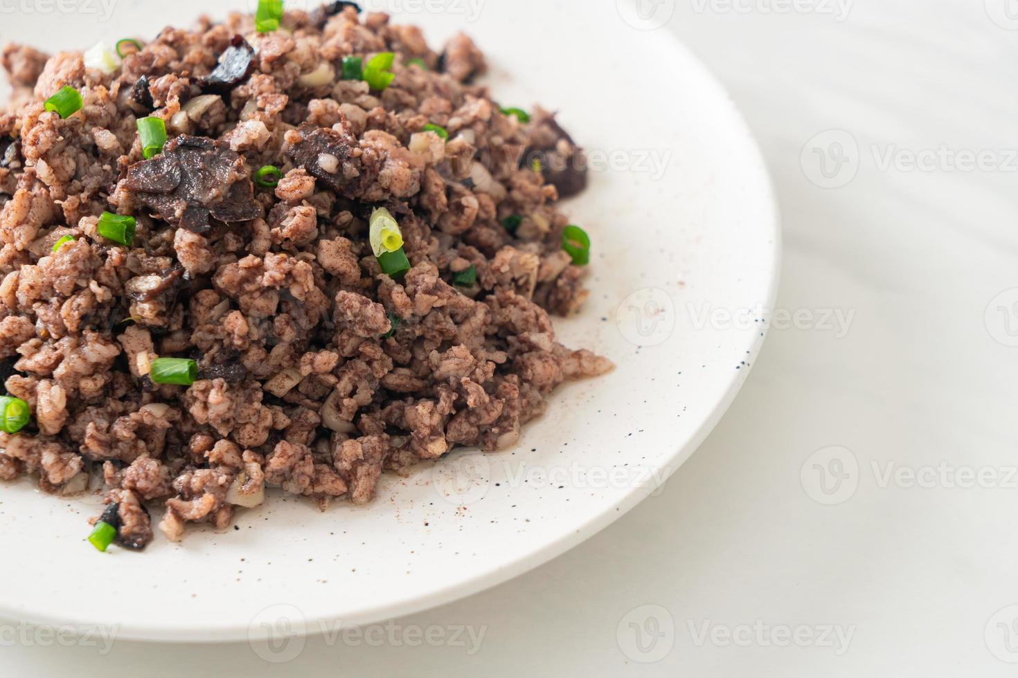 Stir-fried Chinese Olives with Minced Pork photo