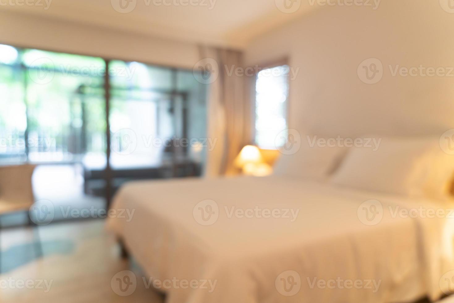 abstract blur bedroom for background photo